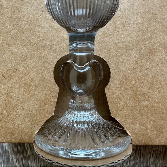 🆕 Set of 2 of Clear Heart Glass Champagne Flutes - Picture 2 of 7